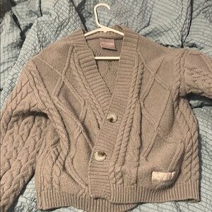 Cable Knit Cardigan Sweater